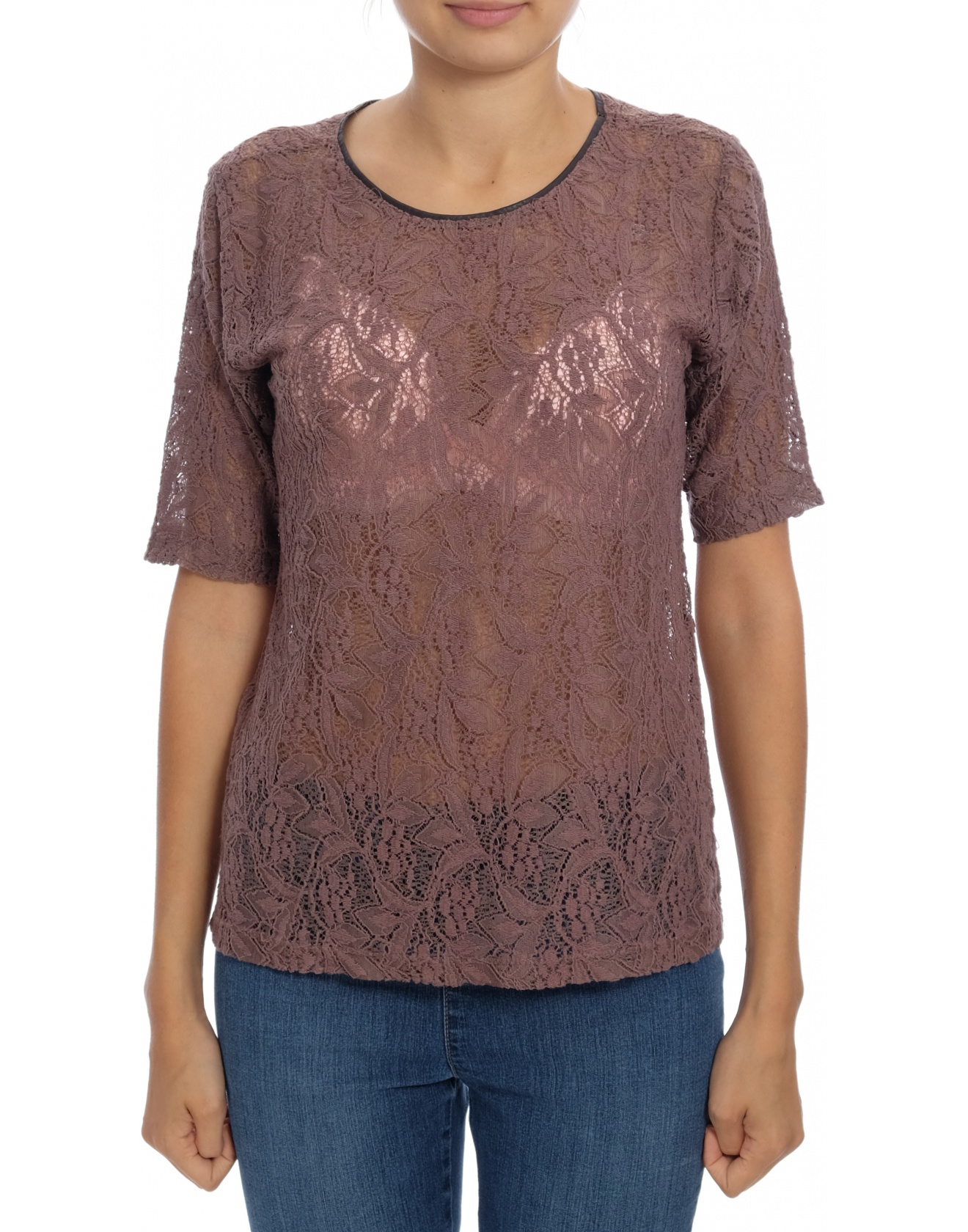 Дамска блуза с къс ръкав ZARA